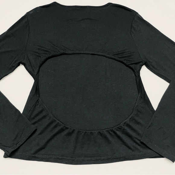 NWT Boohoo Open Back Long Sleeve Top - Picture 5 of 8